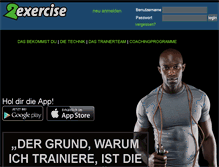 Tablet Screenshot of 2exercise.net